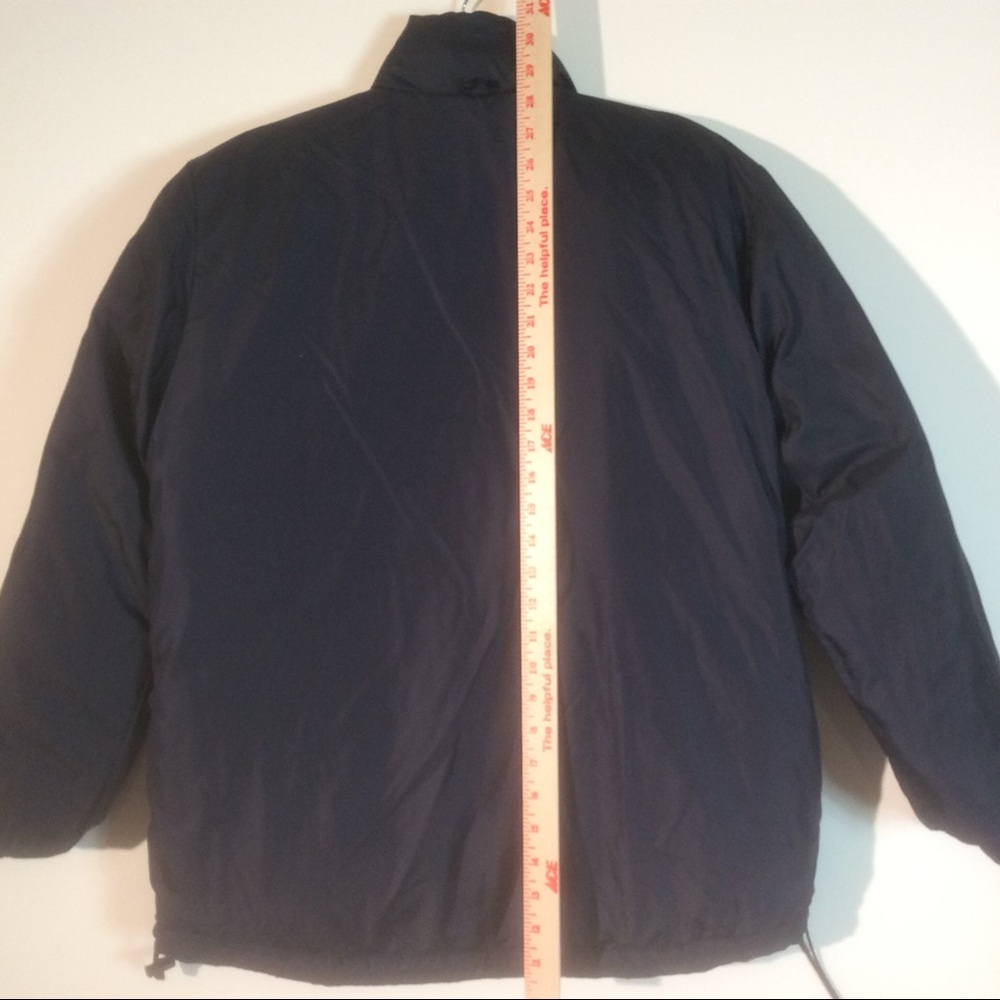 Lands End Down Reversible Red Black Puffer *STAINS - Picture 5 of 6